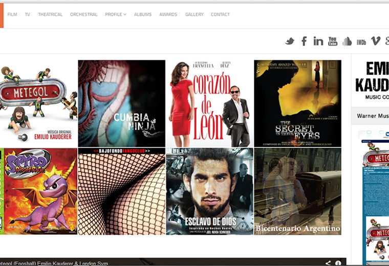 Diseño web Emilio Kauderer Diseño web