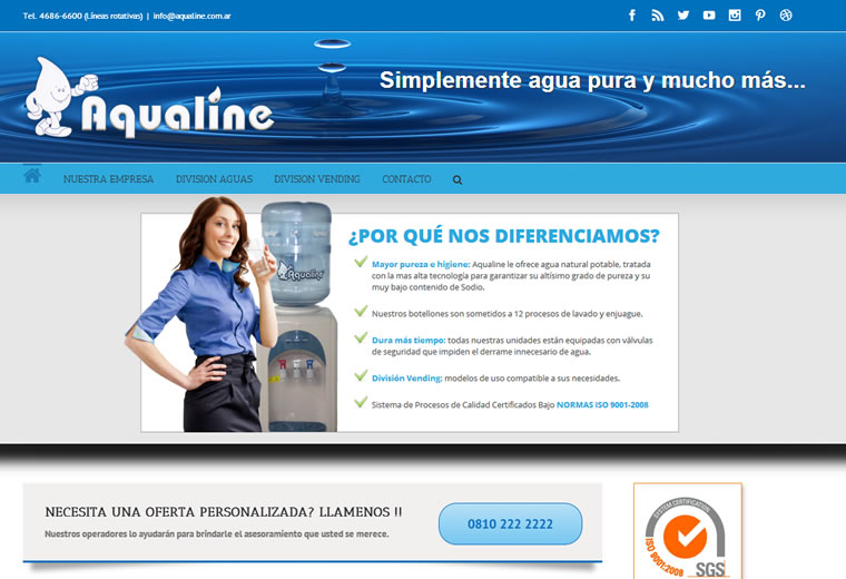 Diseño web Aqualine