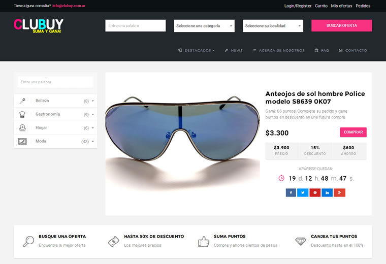 diseño web Descuentos